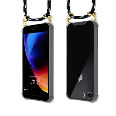 iPhone 7 / 7S / 8 / SE 2020 Skal Fodral Kedja (Svart)