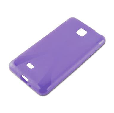 LG OPTIMUS F5 / LUCID 2 Skal Fodral Case (Lila)