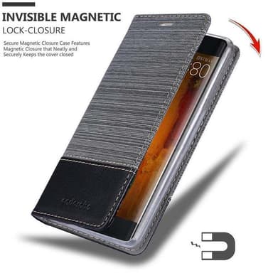 Huawei MATE 9 PRO Plånboksfodral Skal (Grå)
