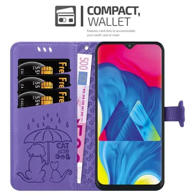 Samsung Galaxy A10 / M10 Plånboksfodral Skal (Lila)