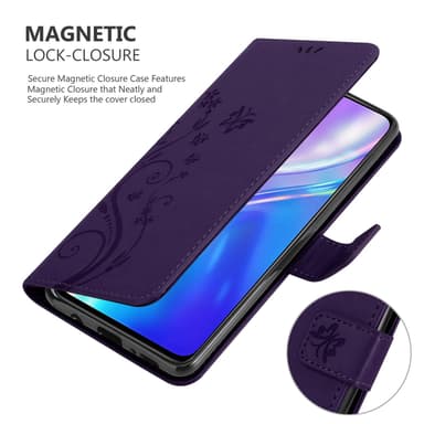 Realme X2 / XT / Oppo K5 Plånboksfodral Skal (Lila)