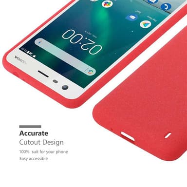 Skal Nokia 2 2017 Fodral Case (Röd)