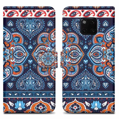 Huawei MATE 20 PRO Plånboksfodral Skal (Blå)