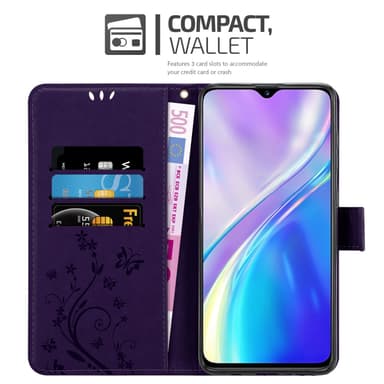 Realme X2 / XT / Oppo K5 Plånboksfodral Skal (Lila)
