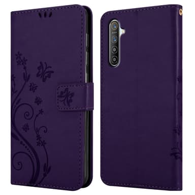 Realme X2 / XT / Oppo K5 Plånboksfodral Skal (Lila)