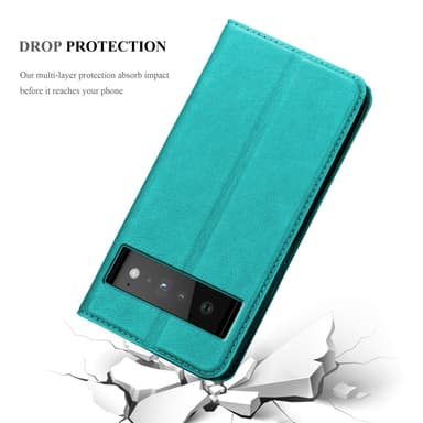 Google PIXEL 6 PRO Skal Fodral Case (Turkos)
