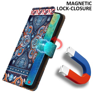Huawei MATE 20 PRO Plånboksfodral Skal (Blå)