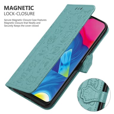 Samsung Galaxy A10 / M10 Plånboksfodral Skal (Grön)