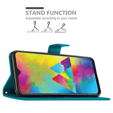 Samsung Galaxy M21 / M30s Plånboksfodral Skal (Blå)