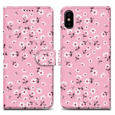 iPhone X / XS Plånboksfodral Skal (Rosa)