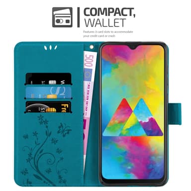 Samsung Galaxy M21 / M30s Plånboksfodral Skal (Blå)