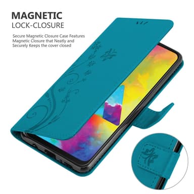 Samsung Galaxy M21 / M30s Plånboksfodral Skal (Blå)