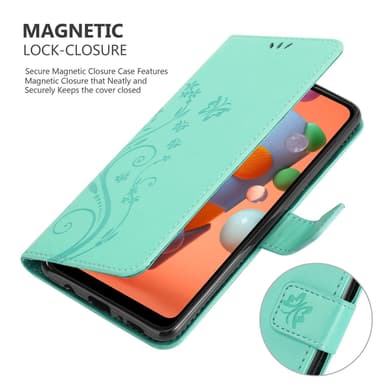 Samsung Galaxy A11 / M11 Plånboksfodral Skal (Turkos)