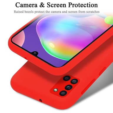Samsung Galaxy A31 Skal Fodral Case (Röd)