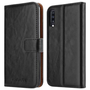 Samsung Galaxy A70 / A70s Plånboksfodral Skal (Svart)