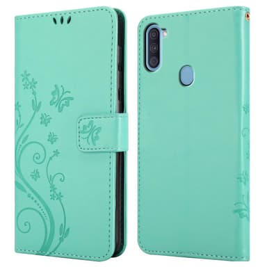 Samsung Galaxy A11 / M11 Plånboksfodral Skal (Turkos)