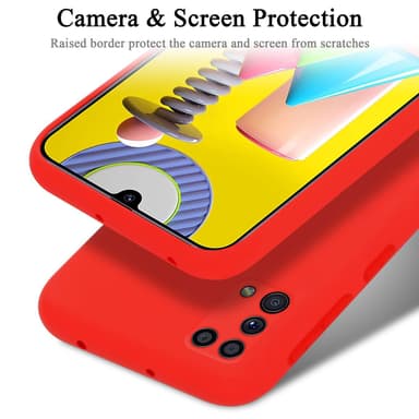 Samsung Galaxy M31 Skal Fodral Case (Röd)