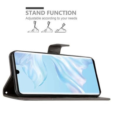 Huawei P30 PRO Plånboksfodral Skal (Grå)