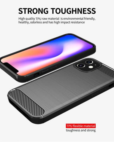 iPhone 12 MINI Skal Fodral Case (Svart)