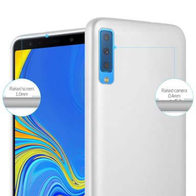 Skal Samsung Galaxy A7 2018 Fodral Case (Silver)