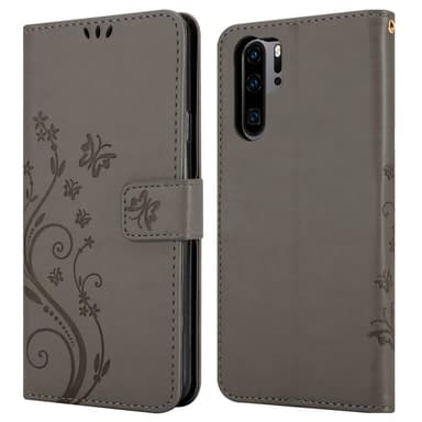 Huawei P30 PRO Plånboksfodral Skal (Grå)