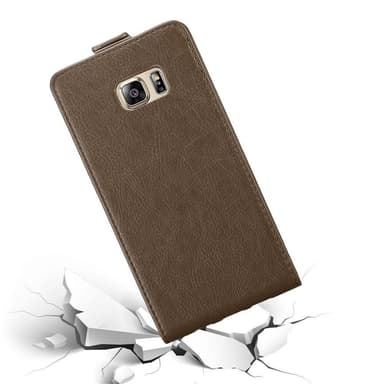 Samsung Galaxy S6 EDGE PLUS Flipfodral Skal (Brun)