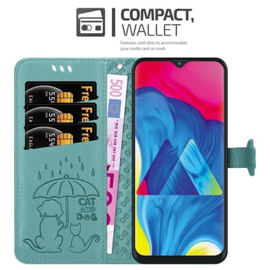Samsung Galaxy A10 / M10 Plånboksfodral Skal (Grön)