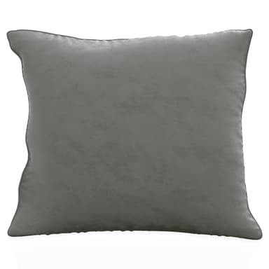 Kuddfodral 40x40 cm dekorativt i sammet (grå)