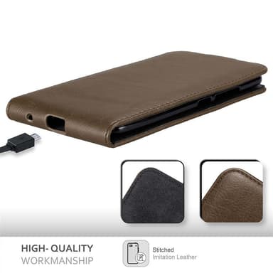 ZTE Axon 7 Flipfodral Skal (Brun)