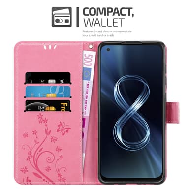 Asus ZenFone 8 Plånboksfodral Skal (Rosa)