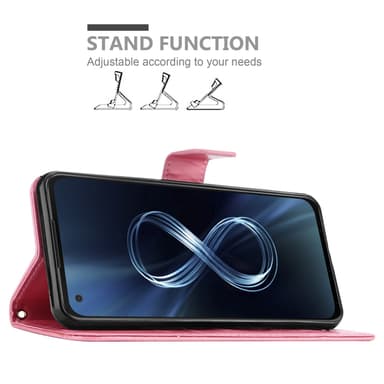 Asus ZenFone 8 Plånboksfodral Skal (Rosa)