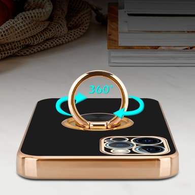 iPhone 12 PRO MAX Skal Fodral Case (Svart)