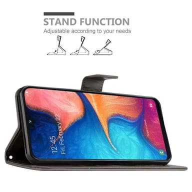 Samsung Galaxy A10e / A20e Plånboksfodral Skal (Grå)