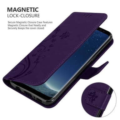 Samsung Galaxy S8 PLUS Plånboksfodral Skal (Lila)