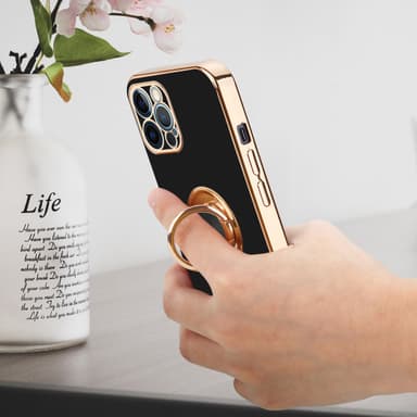 iPhone 12 PRO MAX Skal Fodral Case (Svart)