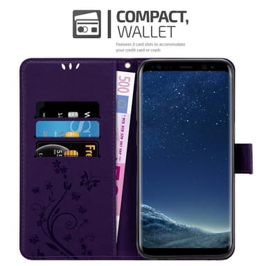 Samsung Galaxy S8 PLUS Plånboksfodral Skal (Lila)