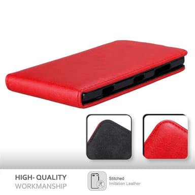 Nokia Lumia 830 Flipfodral Skal (Röd)