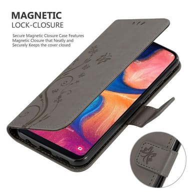 Samsung Galaxy A10e / A20e Plånboksfodral Skal (Grå)