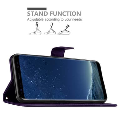 Samsung Galaxy S8 PLUS Plånboksfodral Skal (Lila)