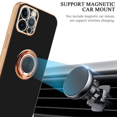 iPhone 12 PRO MAX Skal Fodral Case (Svart)