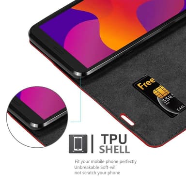 Honor 9S / Huawei Y5P Skal Fodral Case (Röd)