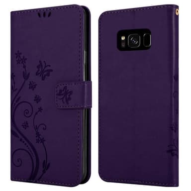 Samsung Galaxy S8 PLUS Plånboksfodral Skal (Lila)