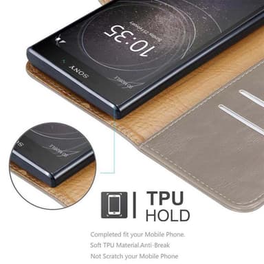 Sony Xperia L2 Plånboksfodral Skal (Brun)