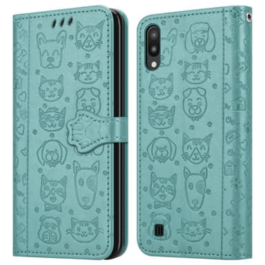 Samsung Galaxy A10 / M10 Plånboksfodral Skal (Grön)