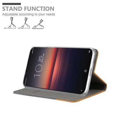Sony Xperia 1 II Plånboksfodral Skal (Grå)