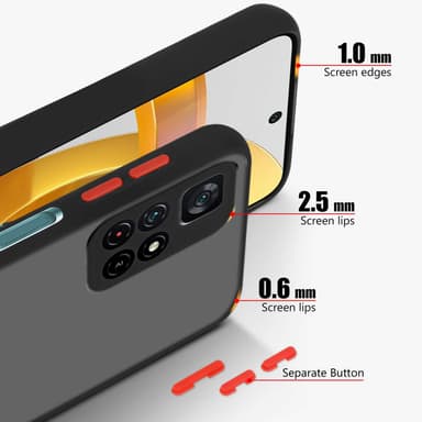 Xiaomi POCO M4 PRO 5G Skal Fodral Case (Svart)