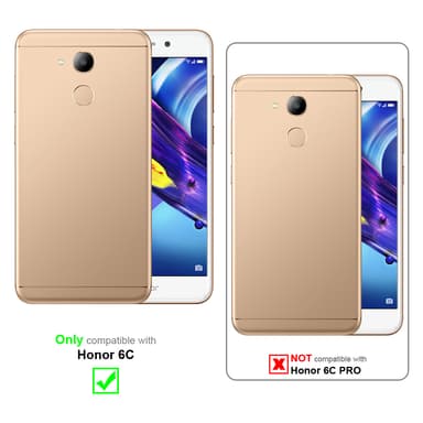 Honor 6C Plånboksfodral Skal (Grå)