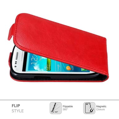 Samsung Galaxy S3 MINI Flipfodral Skal (Röd)