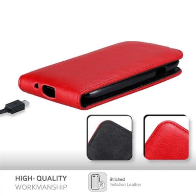 Samsung Galaxy S3 MINI Flipfodral Skal (Röd)