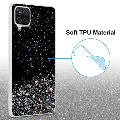 Samsung Galaxy A12 / M12 Skal Fodral Case (Svart)